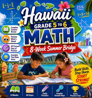 Hawaii Summer Math Bridge Grade 5 to Grade 6