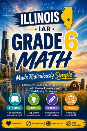 Illinois IAR Grade 6 Math Made Ridiculously Simple