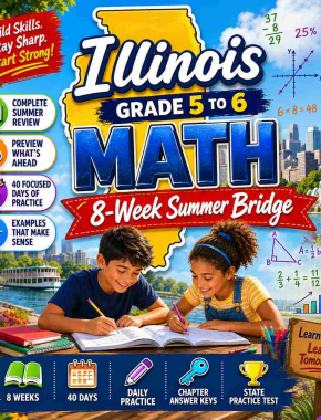 Illinois Summer Math Bridge Grade 5 to Grade 6