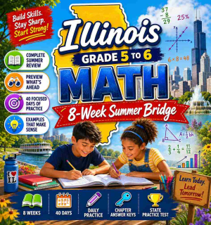 Illinois Summer Math Bridge Grade 5 to Grade 6