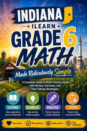 Indiana ILEARN Grade 6 Math Made Ridiculously Simple