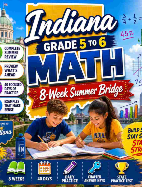 Indiana Summer Math Bridge Grade 5 to Grade 6