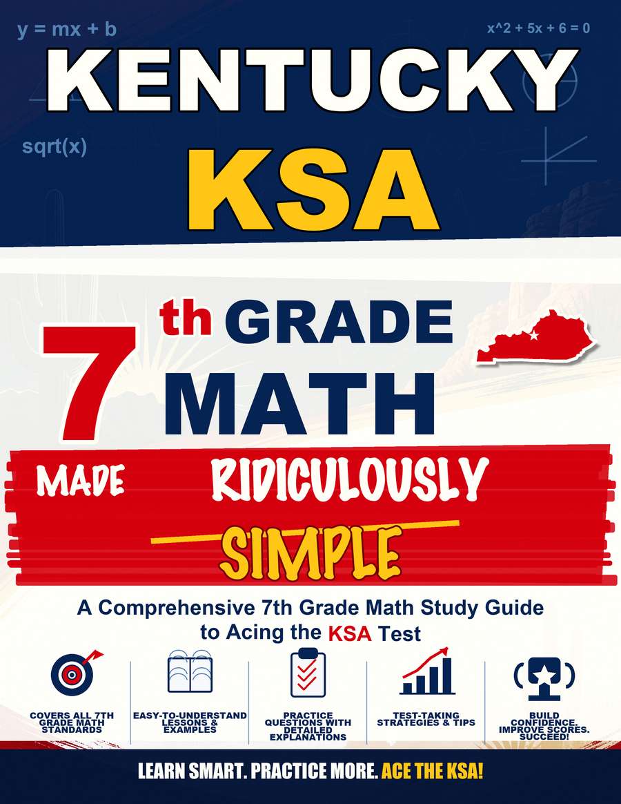 Kentucky KSA Grade 7 Math Made Ridiculously Simple cover