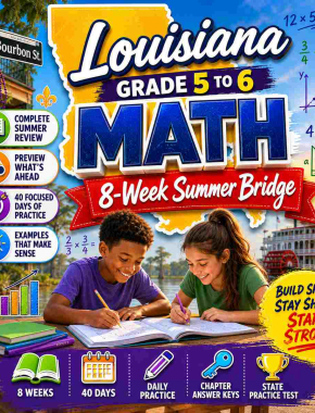 Louisiana Summer Math Bridge Grade 5 to Grade 6