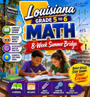 Louisiana Summer Math Bridge Grade 5 to Grade 6