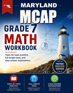 Maryland MCAP 7th Grade Math Workbook cover