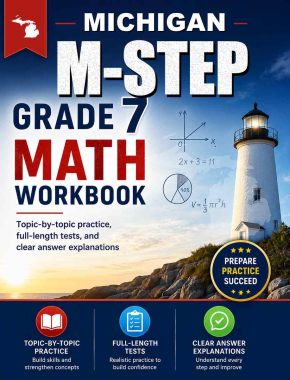 Michigan M-STEP 7th Grade Math Workbook