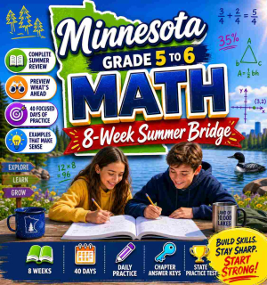 Minnesota Summer Math Bridge Grade 5 to Grade 6