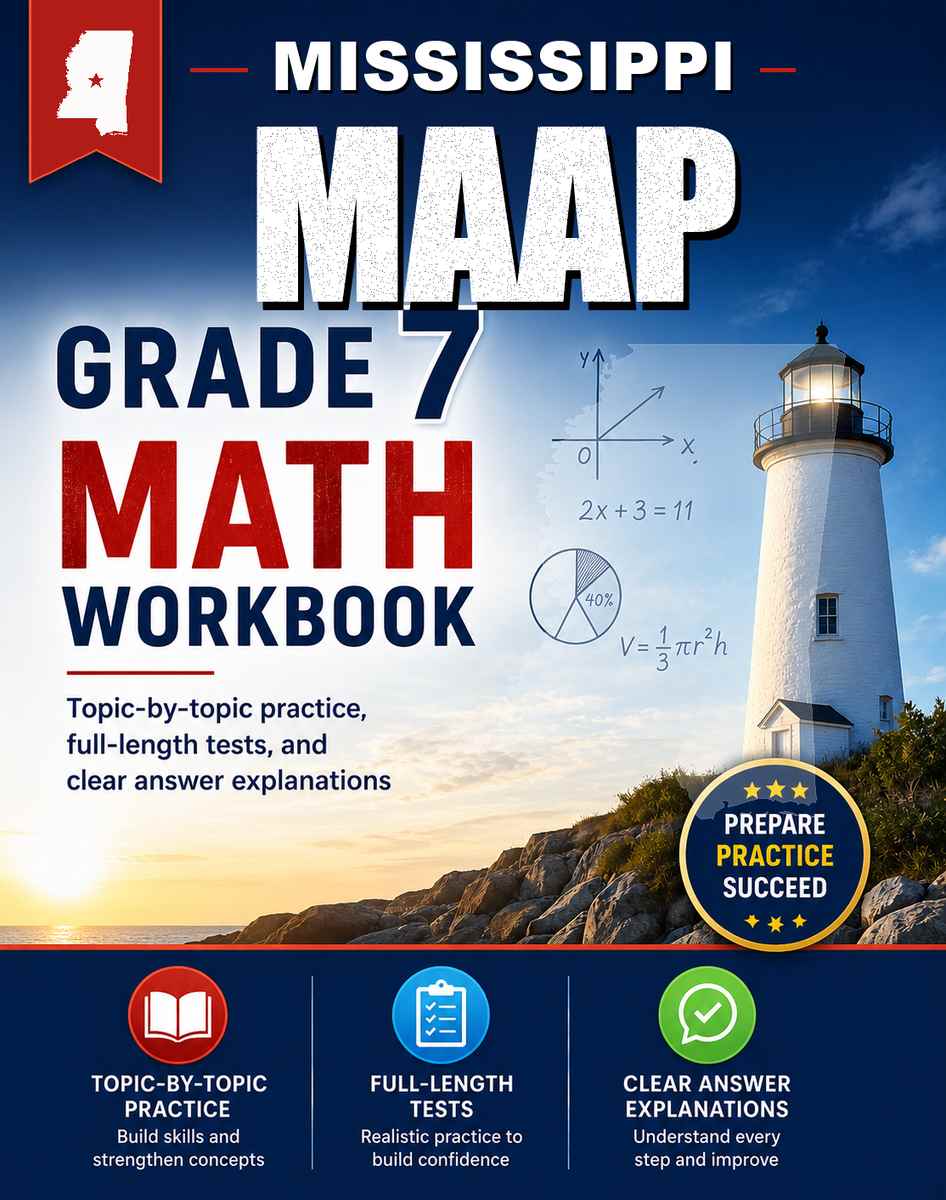 Mississippi MAAP 7th Grade Math Workbook
