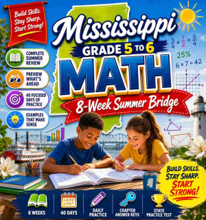 Mississippi Summer Math Bridge Grade 5 to Grade 6