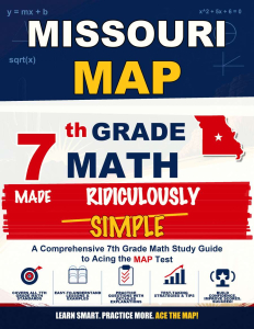 Missouri MAP Grade 7 Math Made Ridiculously Simple cover