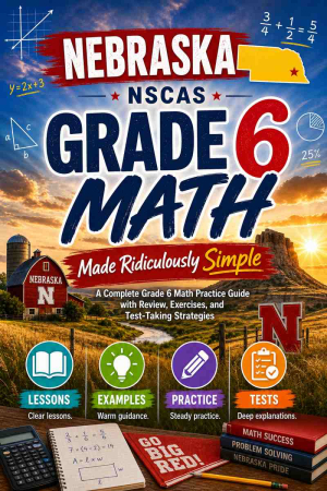 Nebraska NSCAS-Growth Grade 6 Math Made Ridiculously Simple