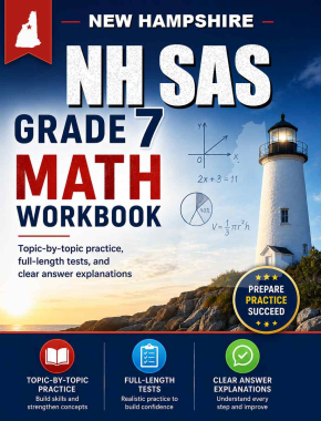 New Hampshire NH SAS 7th Grade Math Workbook