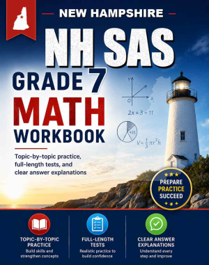New Hampshire NH SAS 7th Grade Math Workbook