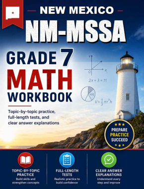 New Mexico NM-MSSA 7th Grade Math Workbook