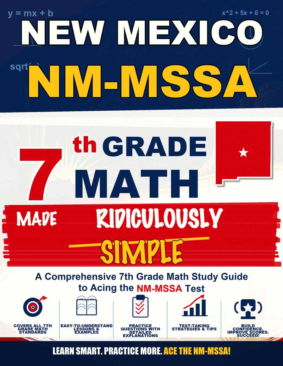 New Mexico NM-MSSA Grade 7 Math Made Ridiculously Simple cover