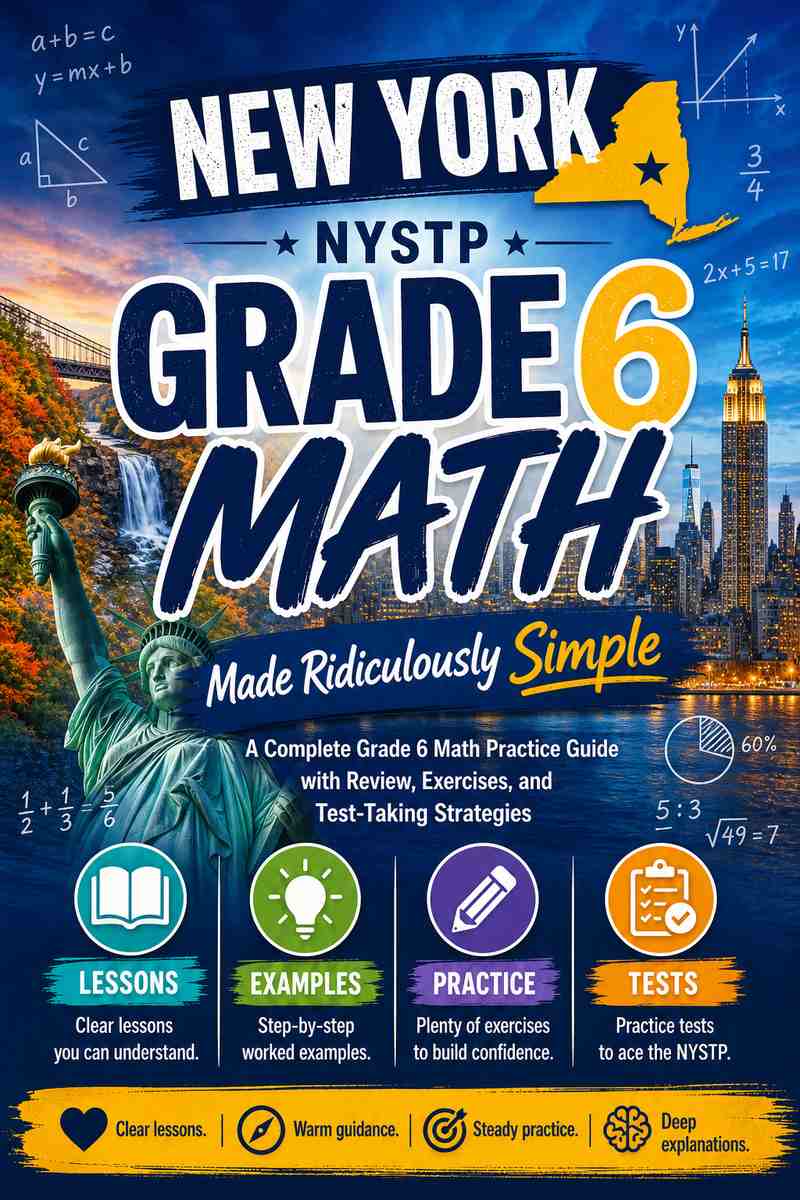 New York NYSTP Grade 6 Math Made Ridiculously Simple cover