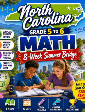 North Carolina Summer Math Bridge Grade 5 to Grade 6