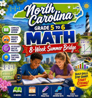 North Carolina Summer Math Bridge Grade 5 to Grade 6