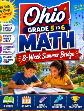 Ohio Summer Math Bridge Grade 5 to Grade 6