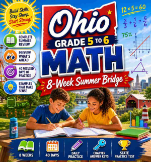 Ohio Summer Math Bridge Grade 5 to Grade 6