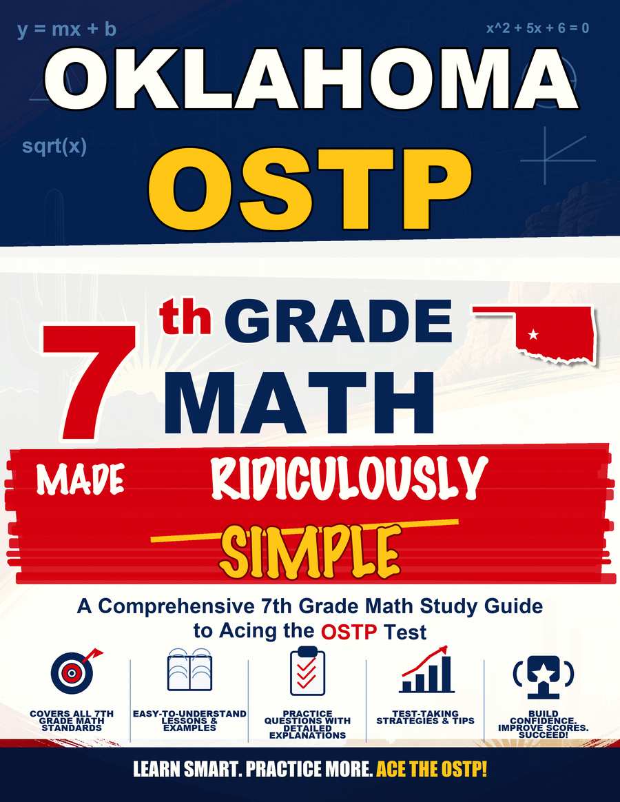 Oklahoma OSTP Grade 7 Math Made Ridiculously Simple cover