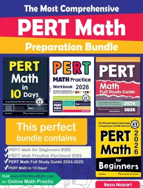 The Most Comprehensive PERT Math Preparation Bundle: Includes PERT Math Prep Books, Workbooks, and Practice Tests