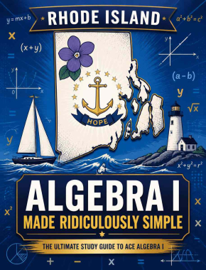 Rhode Island Algebra I Made Ridiculously Simple