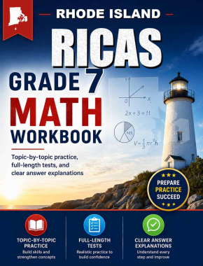 Rhode Island RICAS 7th Grade Math Workbook