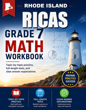 Rhode Island RICAS 7th Grade Math Workbook
