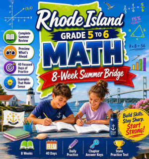 Rhode Island Summer Math Bridge Grade 5 to Grade 6
