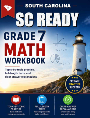 South Carolina SC READY 7th Grade Math Workbook