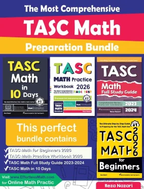 The Most Comprehensive TASC Math Preparation Bundle: Includes TASC Math Prep Books, Workbooks, and Practice Tests
