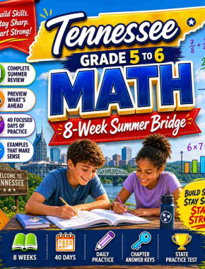 Tennessee Summer Math Bridge Grade 5 to Grade 6