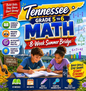 Tennessee Summer Math Bridge Grade 5 to Grade 6