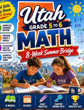 Utah Summer Math Bridge Grade 5 to Grade 6