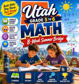 Utah Summer Math Bridge Grade 5 to Grade 6