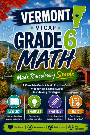 Vermont VTCAP Grade 6 Math Made Ridiculously Simple