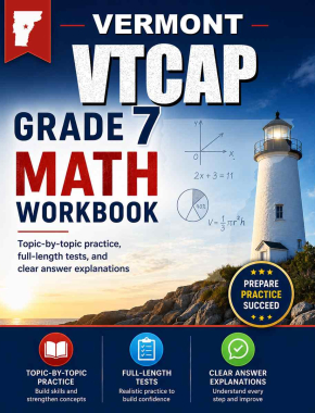 Vermont VTCAP 7th Grade Math Workbook