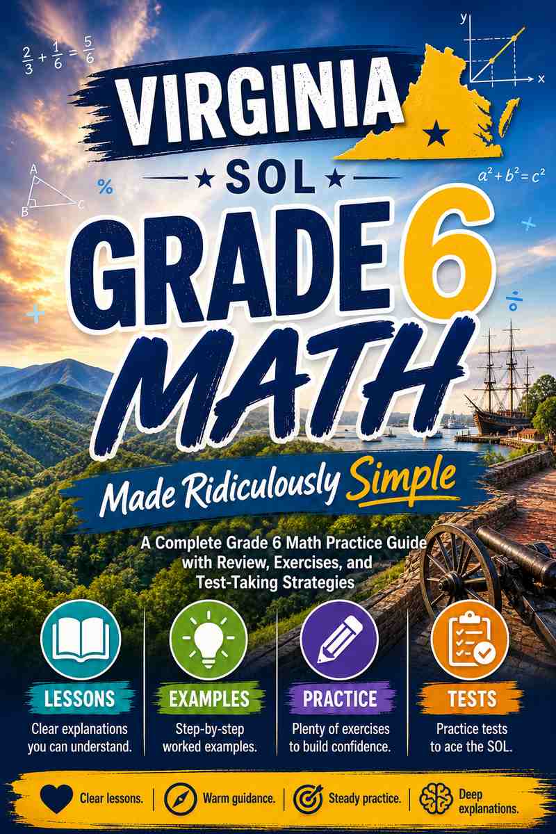 Virginia SOL Grade 6 Math Made Ridiculously Simple cover