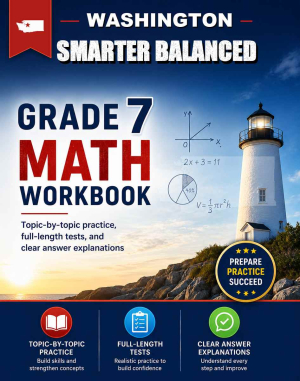 Washington Smarter Balanced 7th Grade Math Workbook