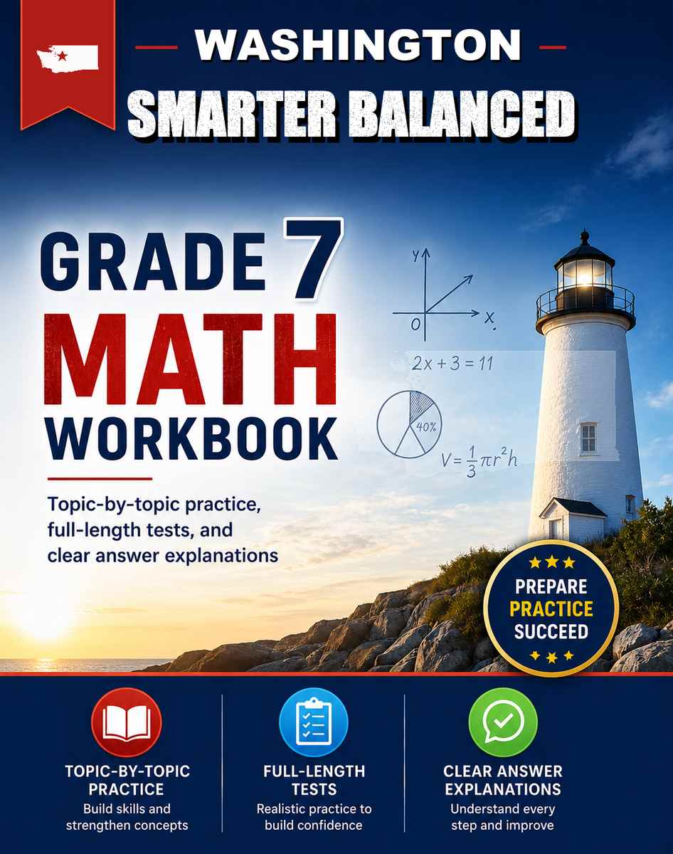 Washington Smarter Balanced 7th Grade Math Workbook