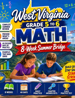 West Virginia Summer Math Bridge Grade 5 to Grade 6