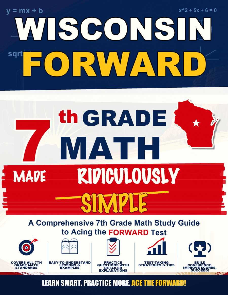 Wisconsin FORWARD Grade 7 Math Made Ridiculously Simple cover