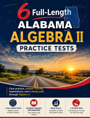 6 Full Length Alabama Algebra II Practice Tests