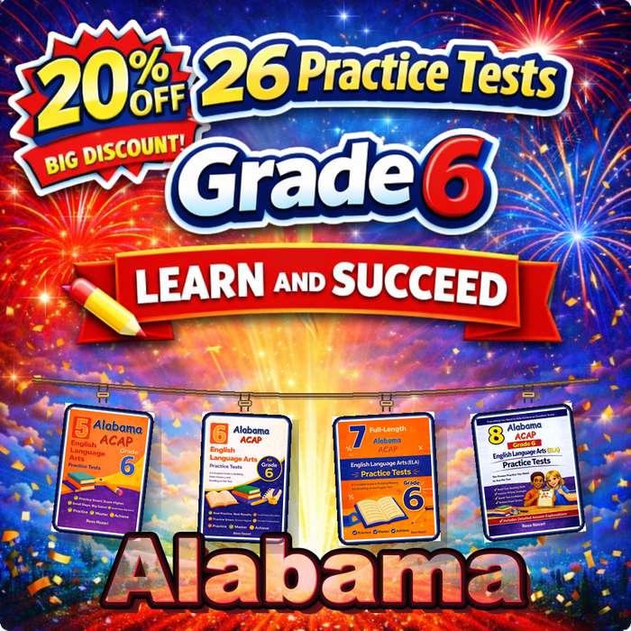 Alabama Grade 6 ELA Preparation Bundle cover