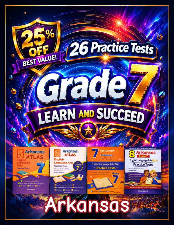 Arkansas Grade 7 ELA Preparation Bundle cover