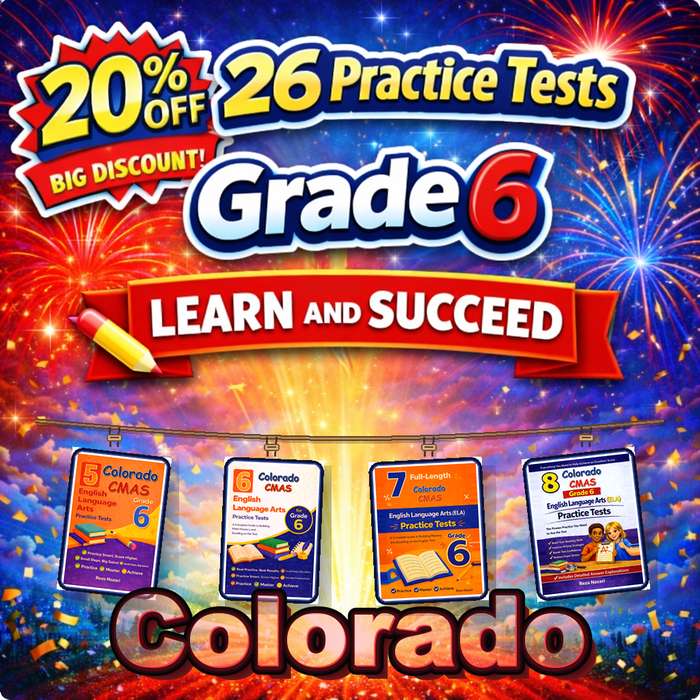 Colorado Grade 6 ELA Preparation Bundle cover