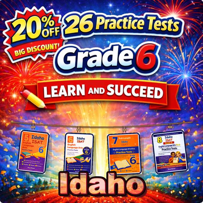 Idaho Grade 6 ELA Preparation Bundle cover