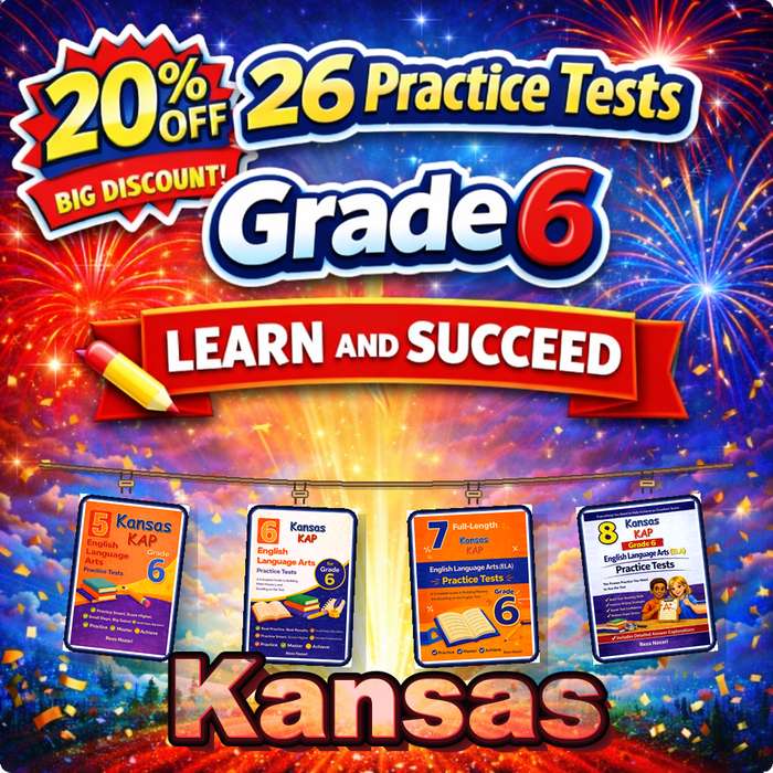 Kansas Grade 6 ELA Preparation Bundle cover